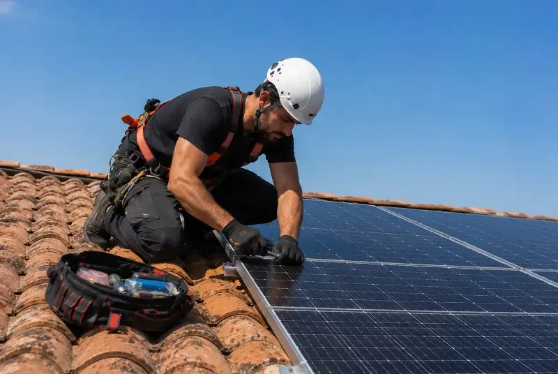Maintenance et monitoring de panneaux solaires à Bélesta